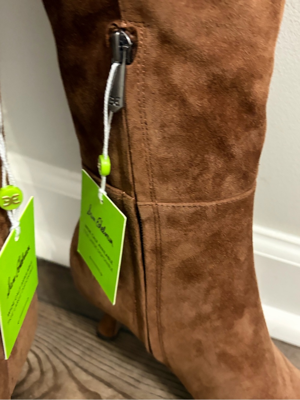 Sam Edelman Brown Suede Over-the-Knee Pointed-Toe Boots Size 7.5 - Picture 8 of 10